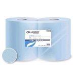 Ipari törlőpapír Lucart Strong Blue 3.500 3 rtg kék 2 tekercs/karton