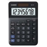 Számológép, asztali, 8 számjegy, CASIO "MS-8 F", fekete